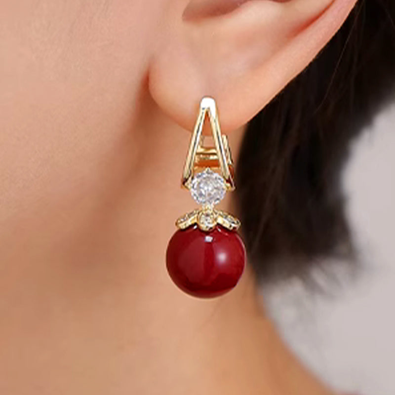 💎✨Boucles d'oreilles pendantes en perles étincelantes pour femmes