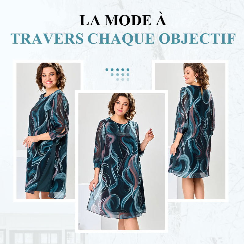 🔥50% de réduction🔥Robe Midi Rêveuse en Mousseline