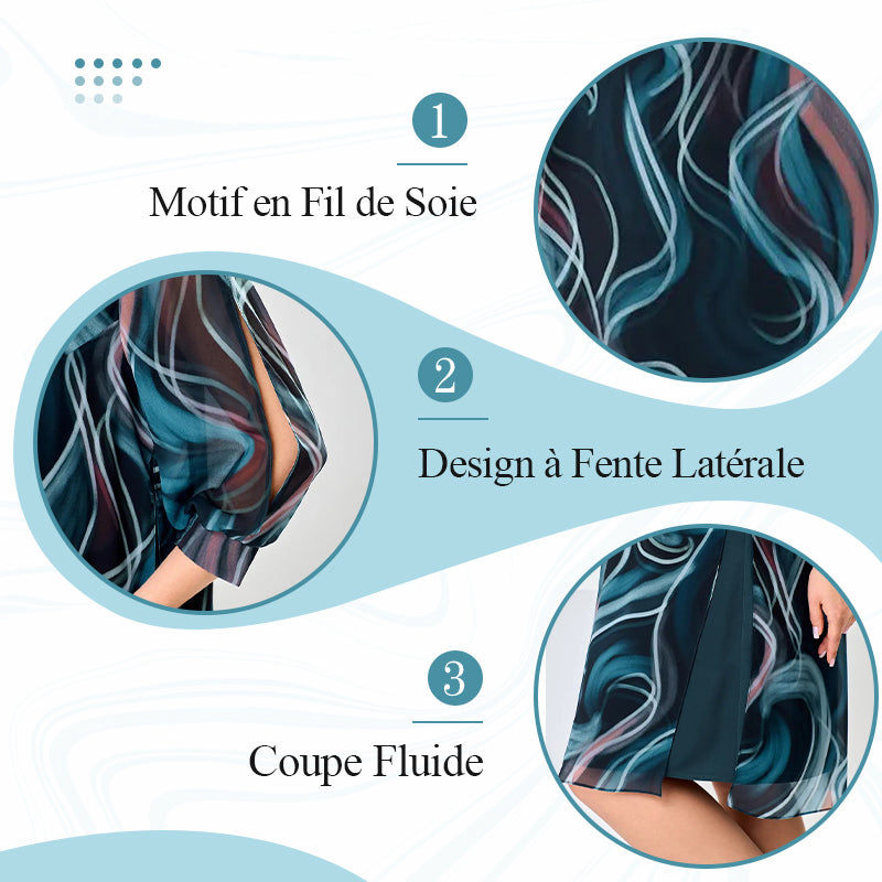🔥50% de réduction🔥Robe Midi Rêveuse en Mousseline