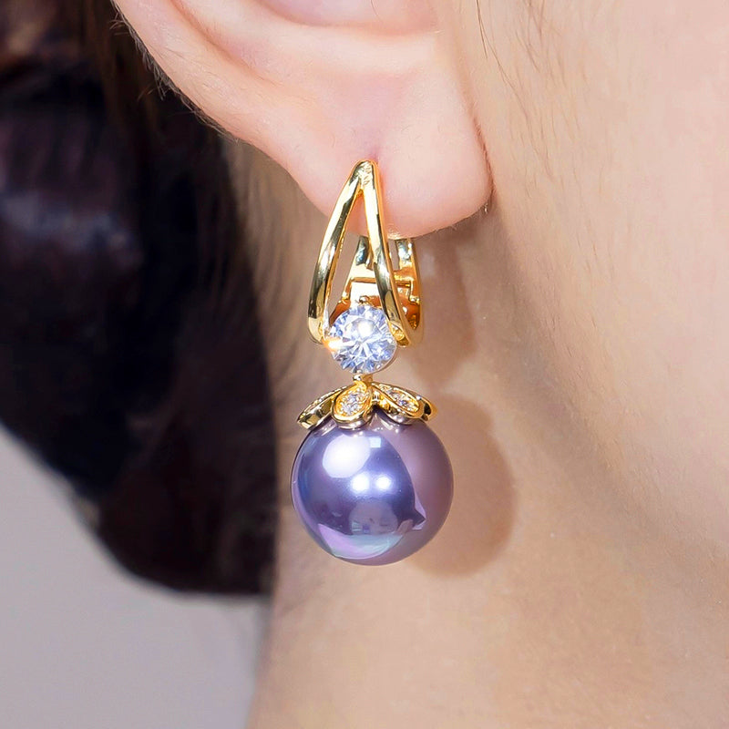 💎✨Boucles d'oreilles pendantes en perles étincelantes pour femmes