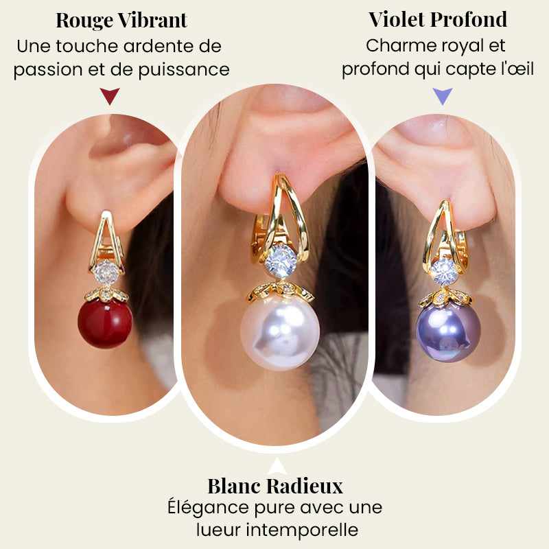 💎✨Boucles d'oreilles pendantes en perles étincelantes pour femmes