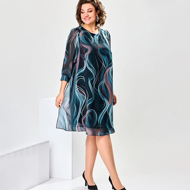 🔥50% de réduction🔥Robe Midi Rêveuse en Mousseline