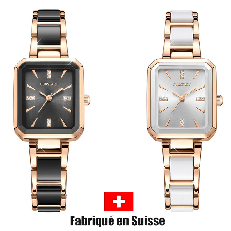 ✨50% de réduction✨2025 New Styles⌚Montre à quartz rectangulaire de luxe élégante pour femmes