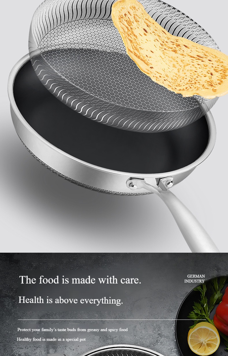 🔥Grande vente - 55 % de réduction!!! 🍳Poêle antiadhésive de première qualité avec couvercle