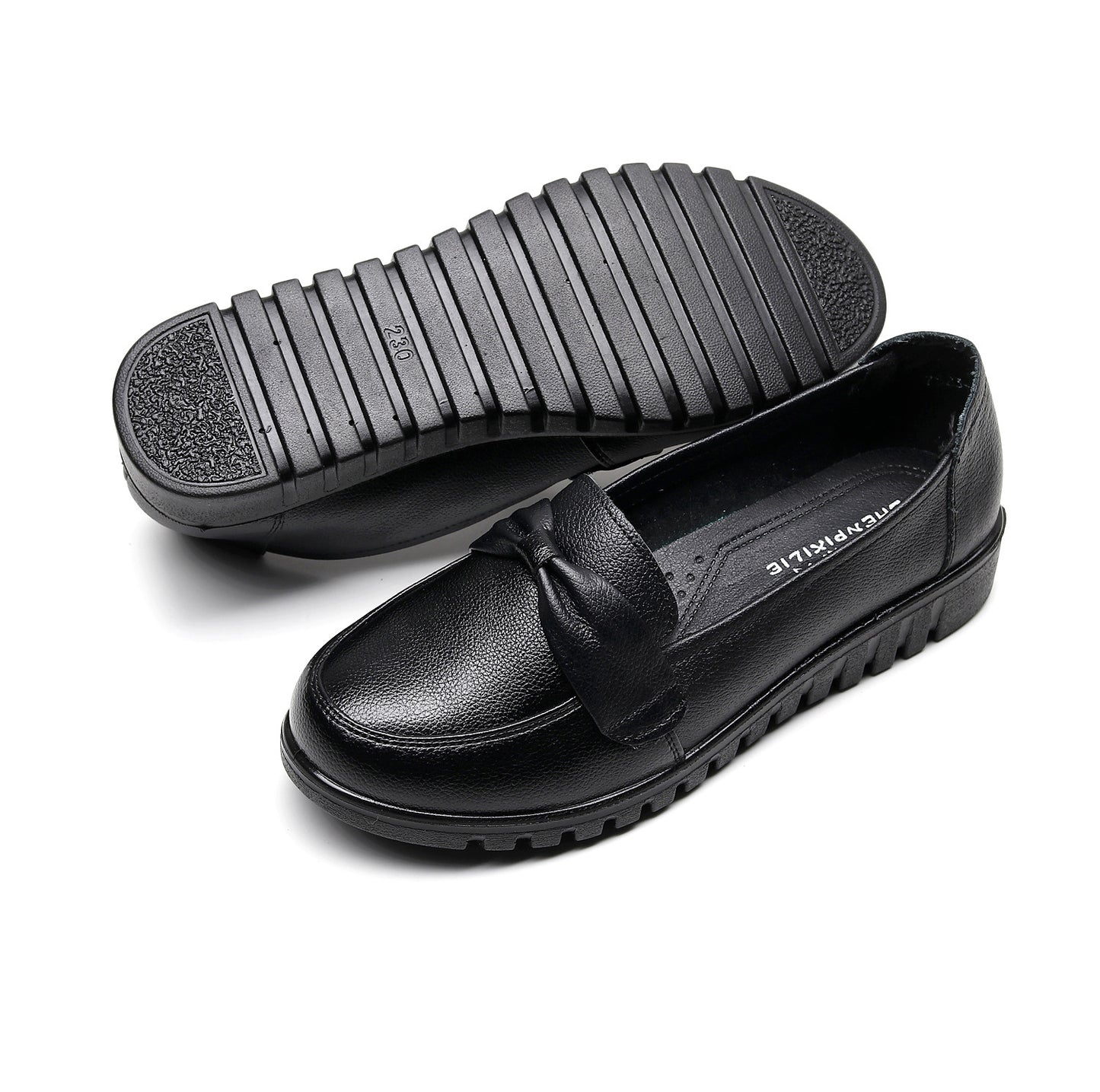 🐂Chaussures plates en cuir de vache à semelle souple pour femmes(🔥53 % de réduction)