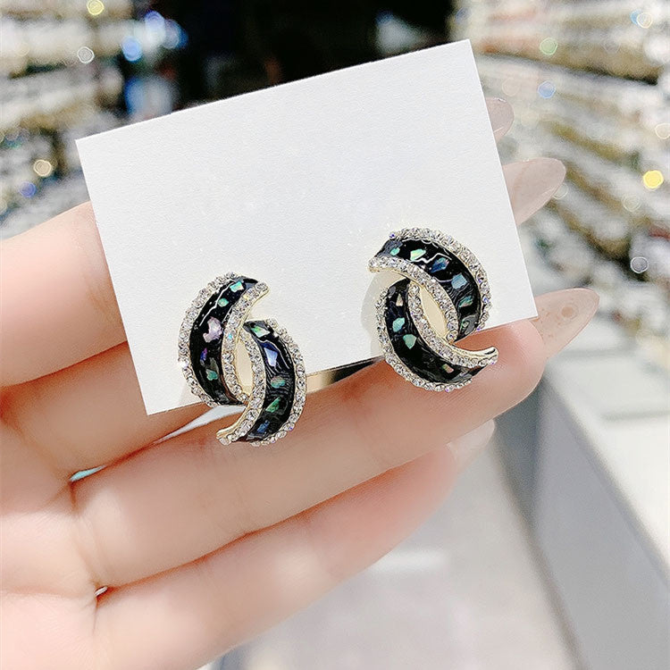 đ„Ventes directes d'usineđBoucles d'oreilles en cristal Ă motif croix tendance