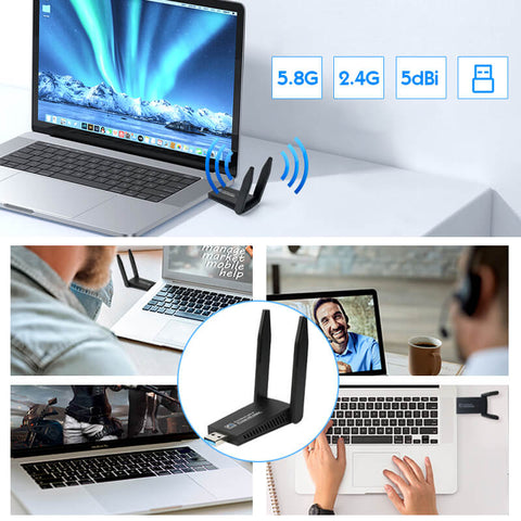 đ„Mise Ă jour d'un nouveau produitđ„Carte rĂ©seau sans fil 1300 Mbps 5G Gigabit double bande