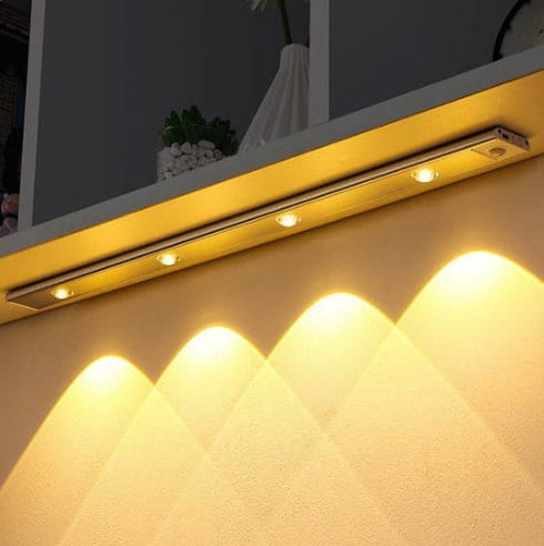 🔥50 % de réduction sur tout le site💡 Lampe d'armoire LED avec détecteur de mouvement, trois températures de couleur