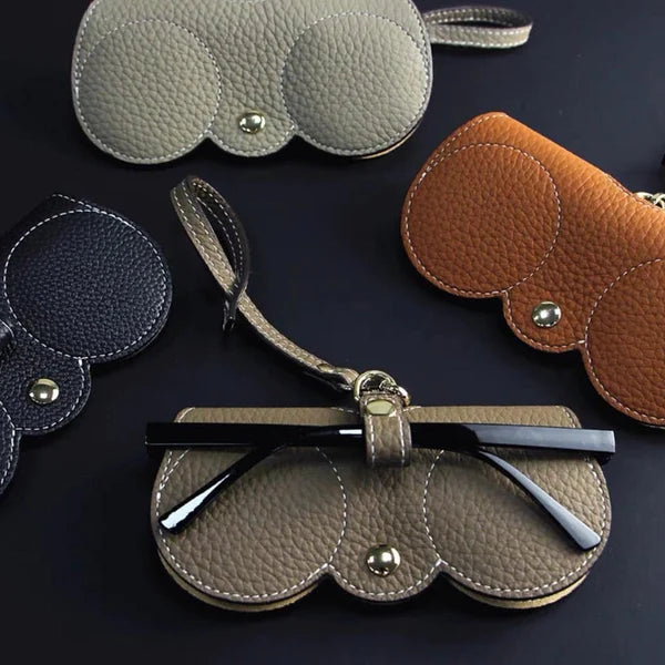 🔥vente à chaud🔥Sac à lunettes de soleil en cuir souple