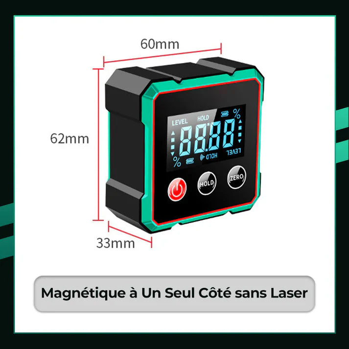 Niveau laser haute technologie ⚡ Faisceau à fréquence variable sans diffusion 🎯 Réglage tactile pour des lignes plus épaisses, commande à distance, écran lumineux – un indispensable sur les chantiers 🛠️