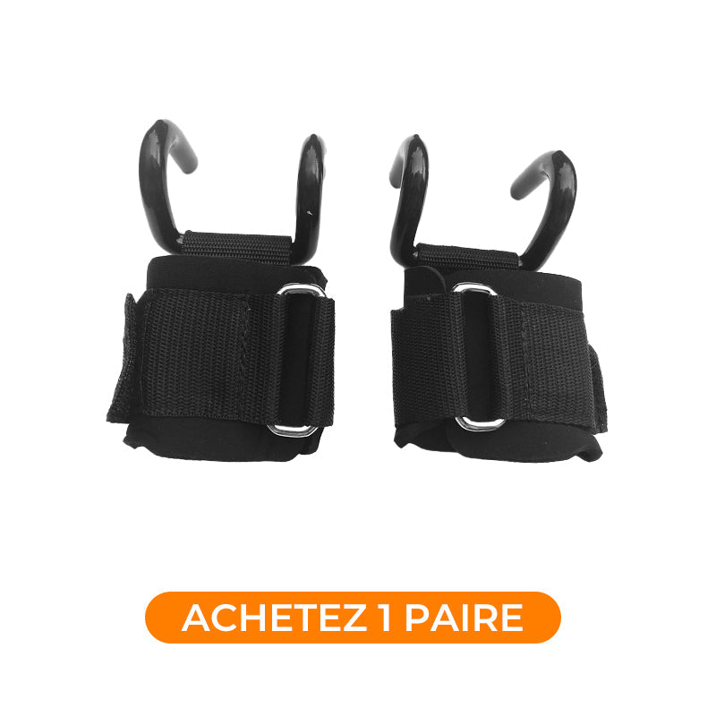 🔥Réduction limitée à 50 %🔥Sangles de Poignet Robustes à Crochets pour Haltérophilie