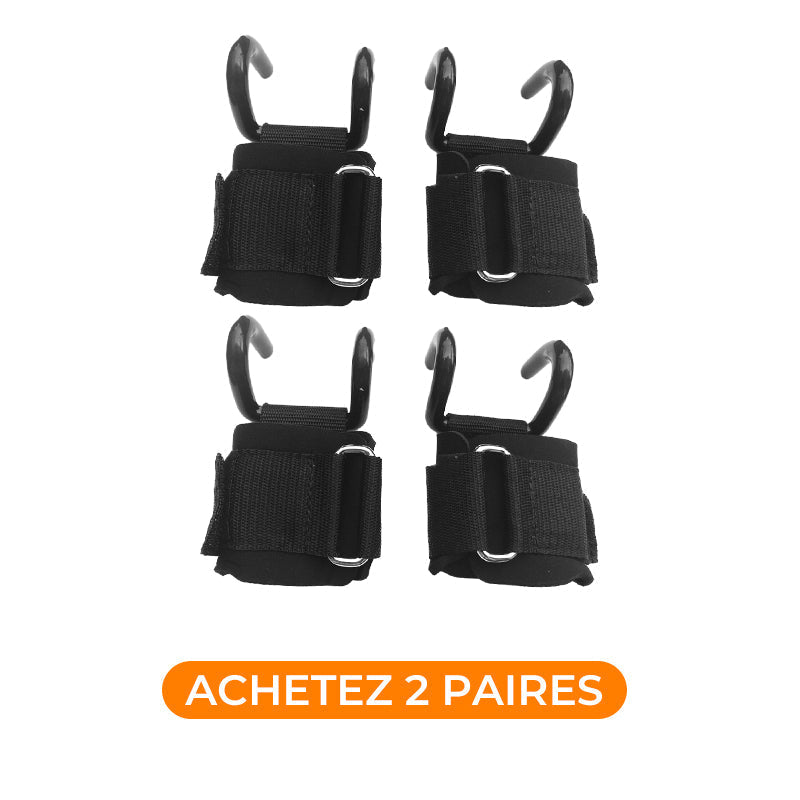 🔥Réduction limitée à 50 %🔥Sangles de Poignet Robustes à Crochets pour Haltérophilie
