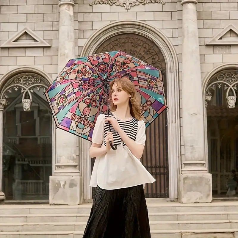 🔥Parapluie automatique en verre teinté🌂