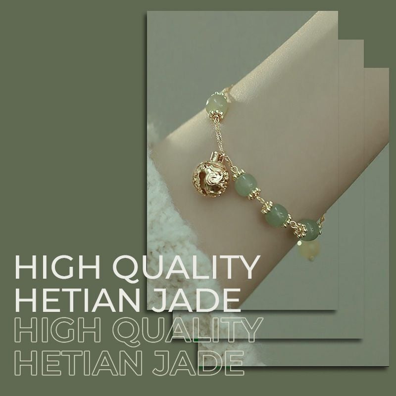 🌙52 % de réduction🌙Bracelet de prière et de paix en jade Hetian