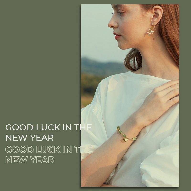 🌙52 % de réduction🌙Bracelet de prière et de paix en jade Hetian