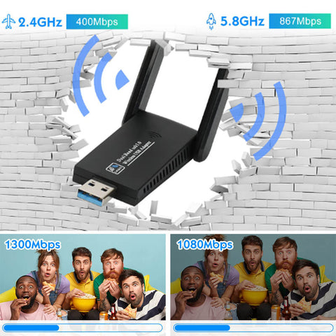 đ„Mise Ă jour d'un nouveau produitđ„Carte rĂ©seau sans fil 1300 Mbps 5G Gigabit double bande