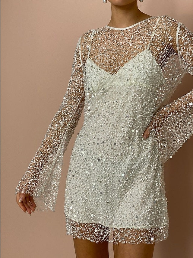 đ 50% de rĂ©ductionđRobe sexy Ă paillettes deux piĂšces pour femmes
