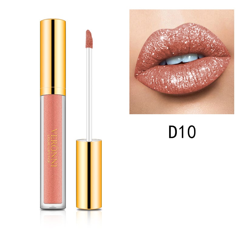 đ„Achetez 1 obtenez 1 gratuit đ„đ«Rouge Ă lĂšvres liquide pailletĂ© mĂ©tallisĂ© Diamond