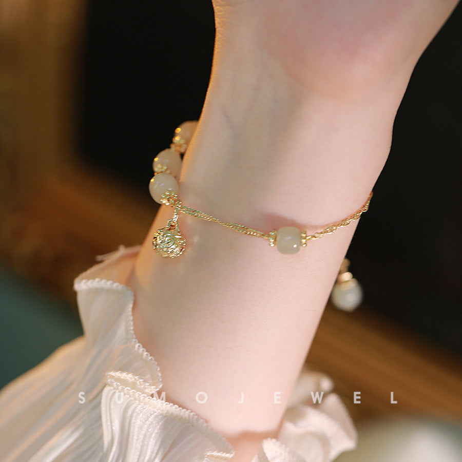 🌙52 % de réduction🌙Bracelet de prière et de paix en jade Hetian