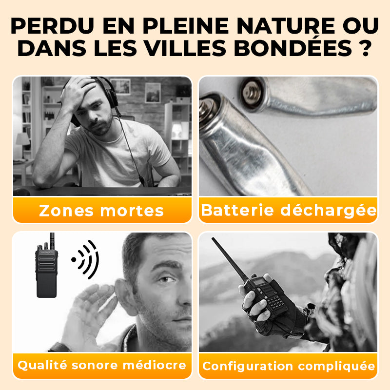 Radio amateur UV-5R longue portée UV5R Radio bidirectionnelle double bande Walkie