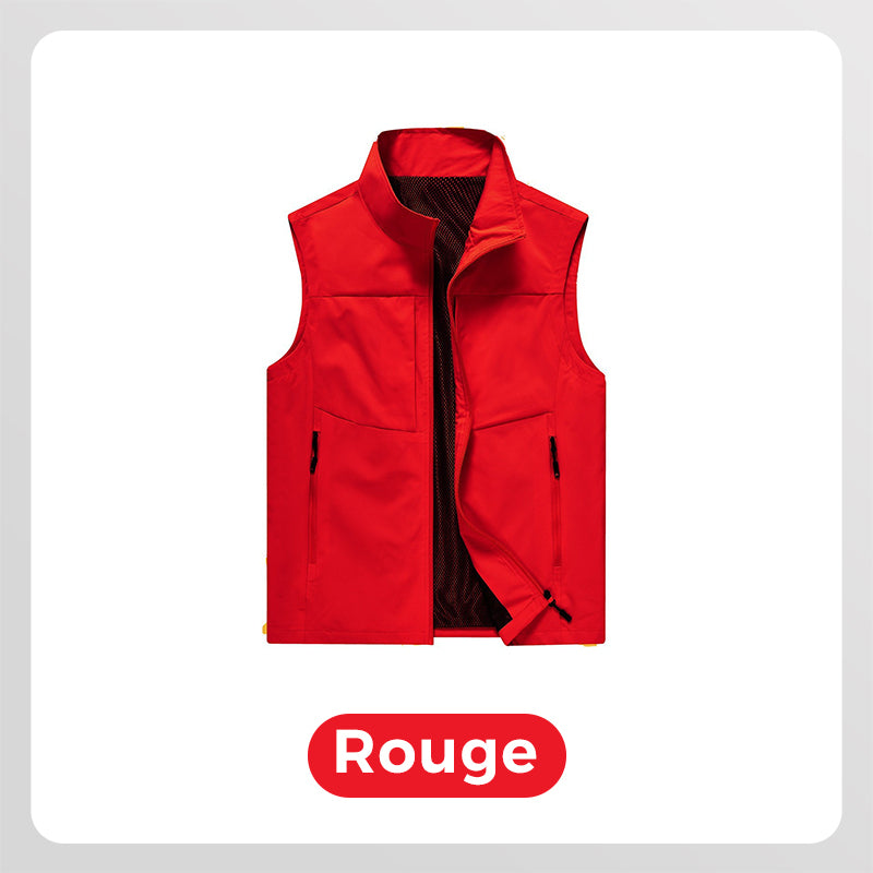 ⏳ 55% de Réduction Temporaire💥Gilet d'Extérieur Utilitaire Imperméable pour Hommes