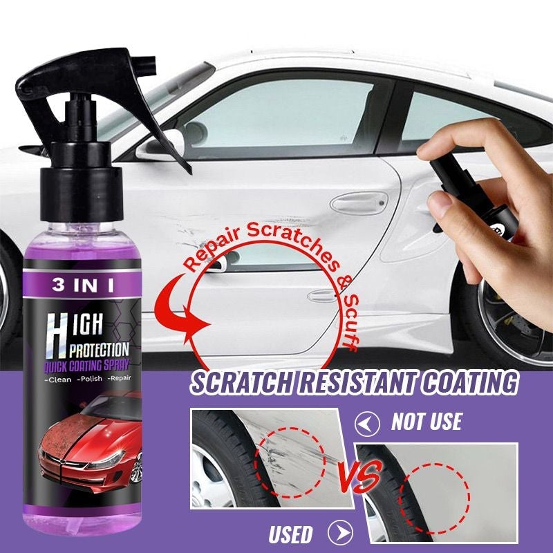 đ„50% DE RĂDUCTIONđ Spray de revĂȘtement rapide haute protection 3 en 1 pour voiture