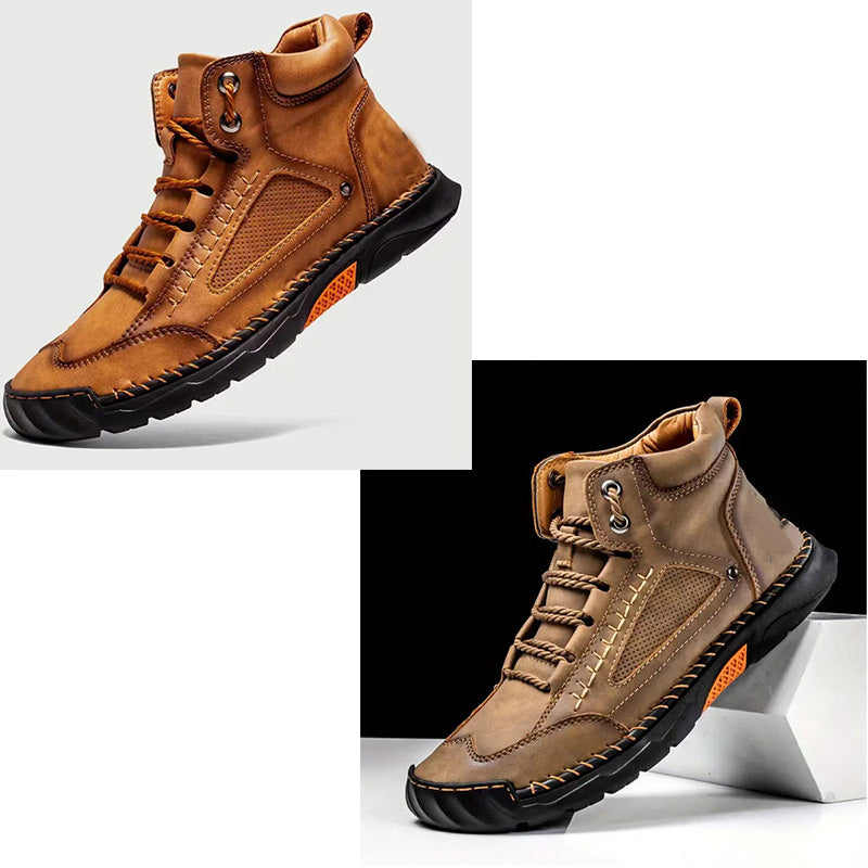 🔥2025 Vente à chaud🔥 Bottes plates confortables pour hommes, cousues à la main et de haute qualité 🛡️fiable✅️