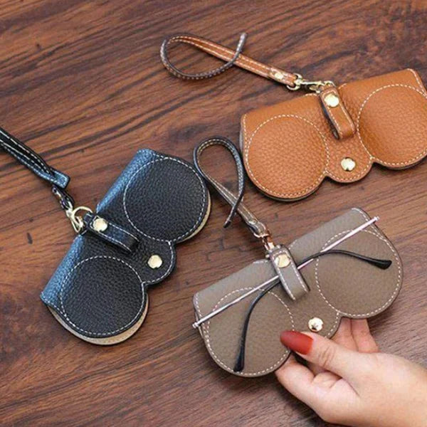 🔥vente à chaud🔥Sac à lunettes de soleil en cuir souple