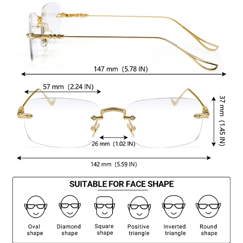 👀Lunettes de presbytie sans monture anti-lumière bleue pour hommes et femmes