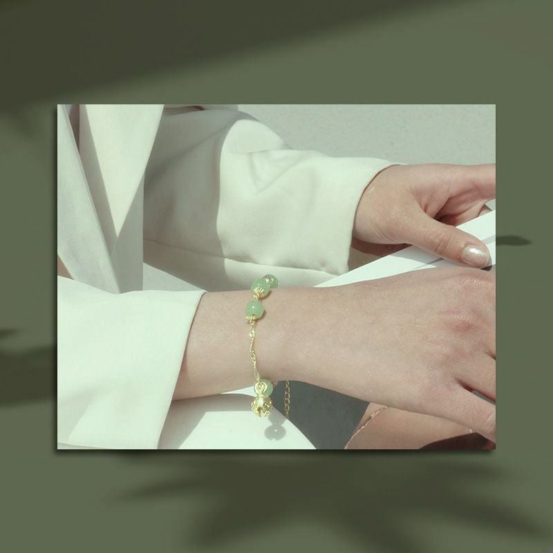 🌙52 % de réduction🌙Bracelet de prière et de paix en jade Hetian