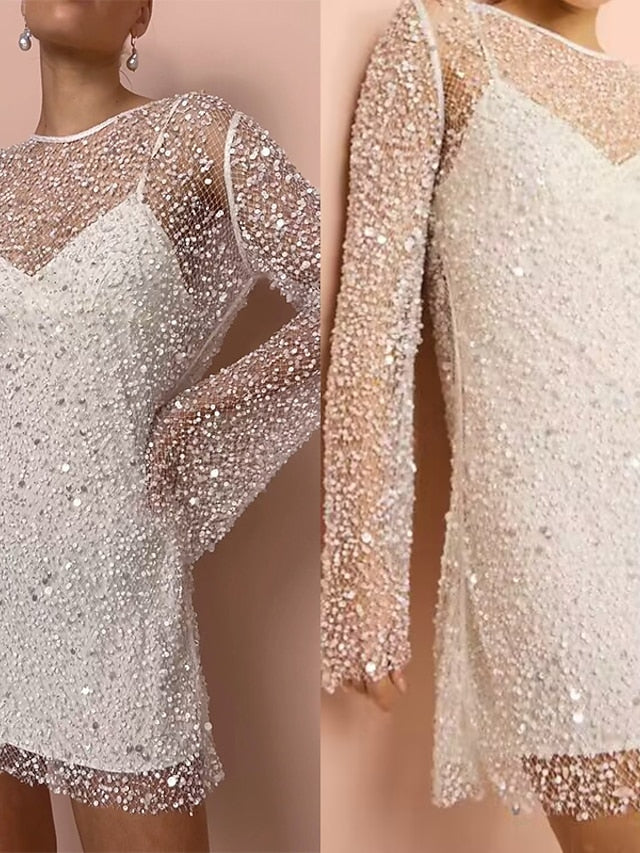 đ 50% de rĂ©ductionđRobe sexy Ă paillettes deux piĂšces pour femmes