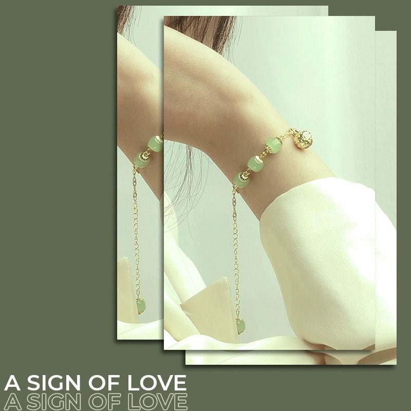 🌙52 % de réduction🌙Bracelet de prière et de paix en jade Hetian