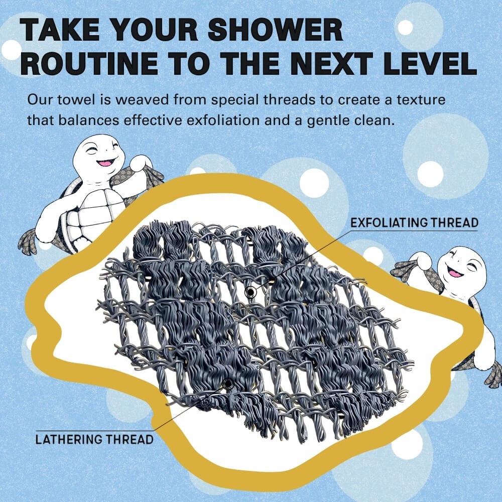🔥52% de réduction🧼Serviette de douche exfoliante antibactérienne🚿