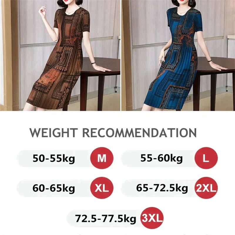 🌹50% de réduction👗Robe plissée à la mode