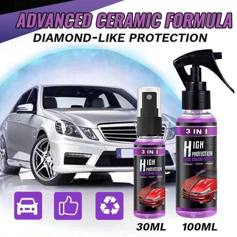 đ„50% DE RĂDUCTIONđ Spray de revĂȘtement rapide haute protection 3 en 1 pour voiture