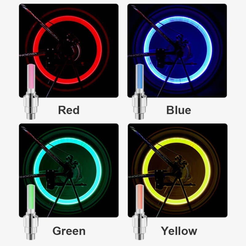 🚲Feux de roue LED étanches