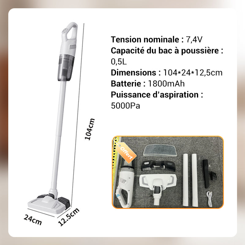 🔥55 % de réduction🔥Aspirateur à main sans fil 3 en 1, autonome et rechargeable