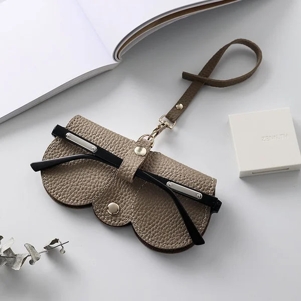 🔥vente à chaud🔥Sac à lunettes de soleil en cuir souple