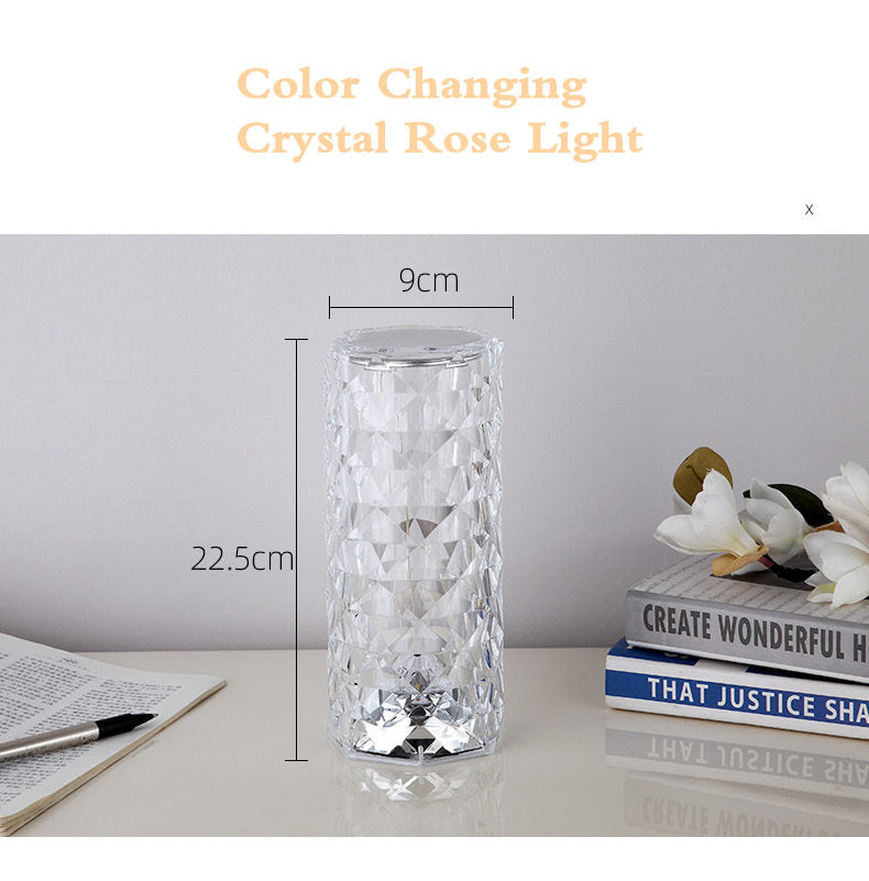🎁Dernier jour pour l'offre ! -60 %💥🎁Lampe en cristal Touch Rose