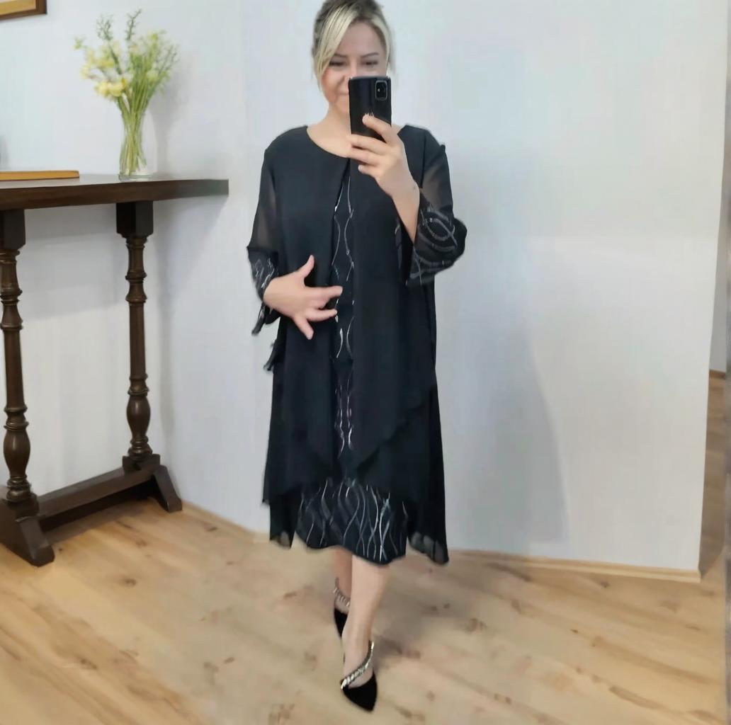 🔥Haute qualité🔥Robe de mode en mousseline de soie
