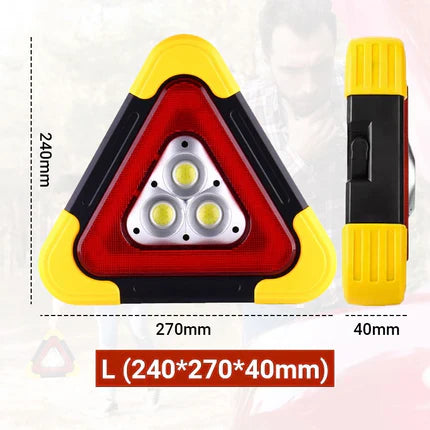 🚗Grande promotion - 55% de réduction🆘3-EN-1 Lampe de Signalisation d'Urgence Solaire Triangulaire pour le Bord de Route✨