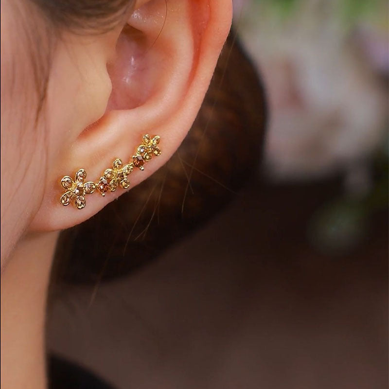 🔥Journée de la femme - 50% de réduction🔥Boucles d'oreilles petites fleurs, à la mode et polyvalentes