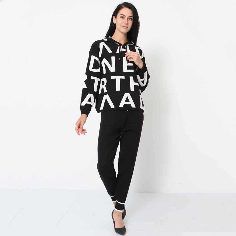 ✨️Combinaison de sport 2 pièces en jacquard à lettres