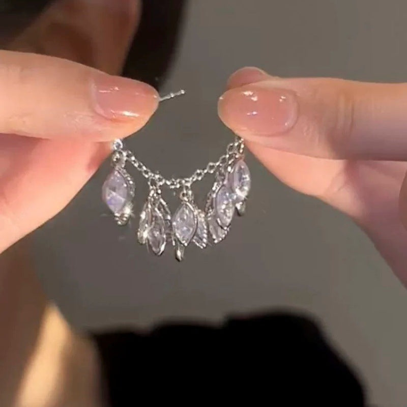 🥰Boucles d'oreilles à pampilles en zircone🥰