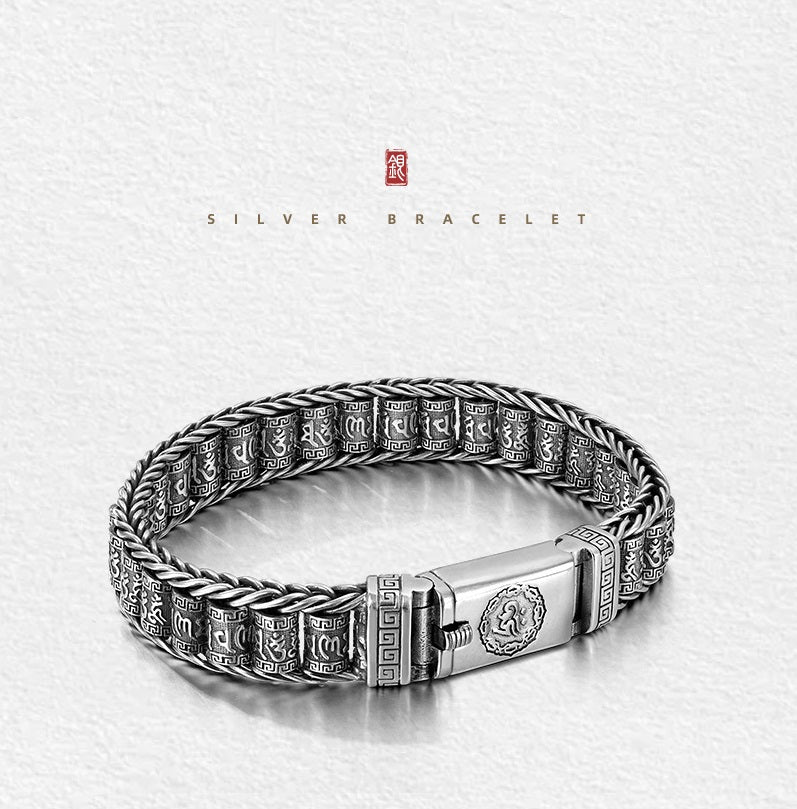🔥Remise Saint Valentin 50%🔥Bracelet avec roue de prière porte-bonheur