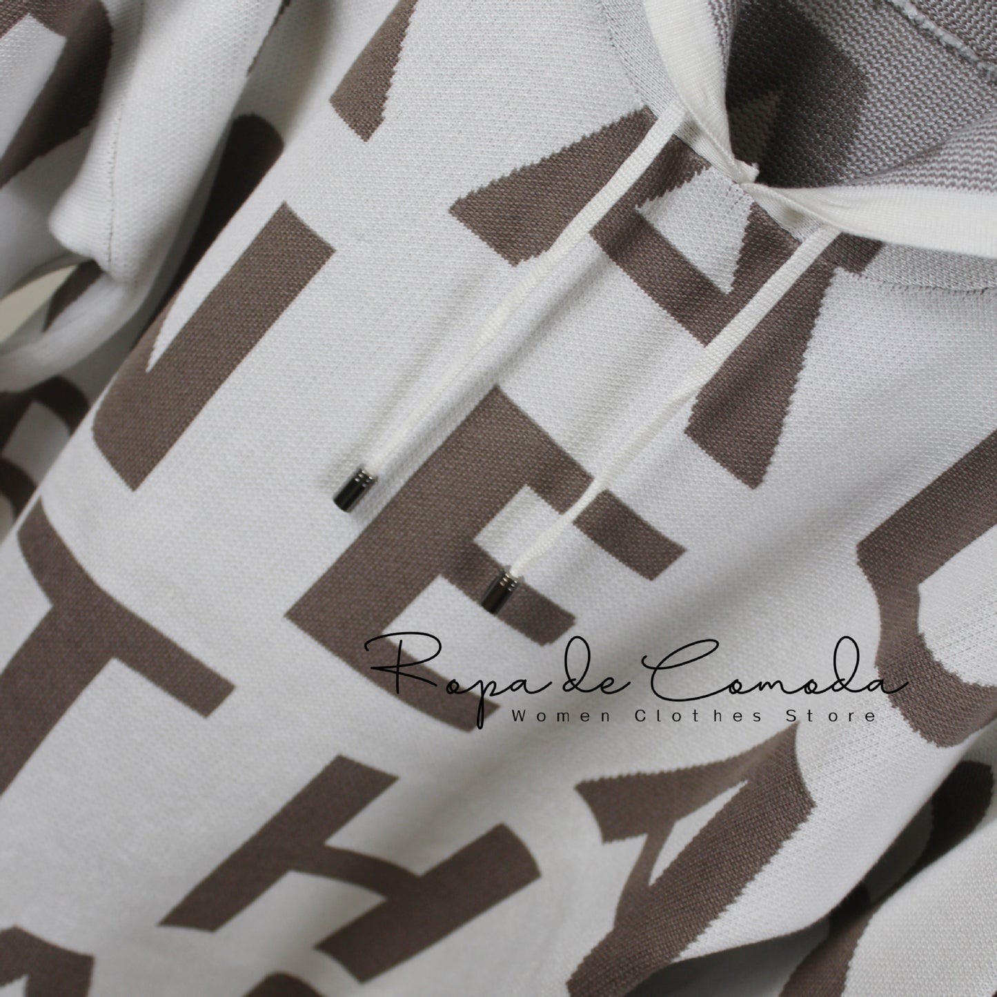 ✨️Combinaison de sport 2 pièces en jacquard à lettres