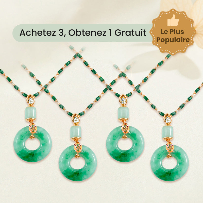 ✨️54% de réduction✨️Collier de Paix et Bénédiction en Jade Hetian