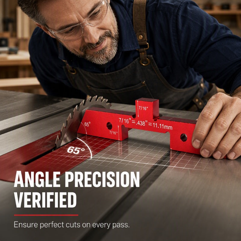 🔧 -50% 📏 Cales de Réglage en Alliage d'Aluminium pour Travail du Bois – Jauges de Précision pour Scie et Fraiseuse