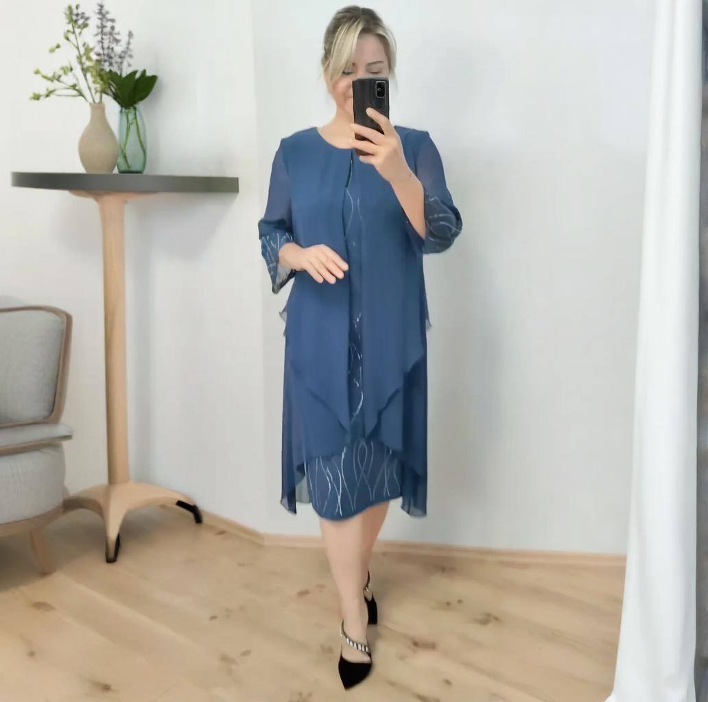 🔥Haute qualité🔥Robe de mode en mousseline de soie
