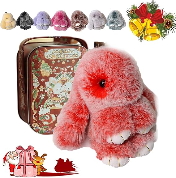 💕50% DE RÉDUCTION🐰🎁Breloques pompons en forme de lapin doux faites à la main🐰